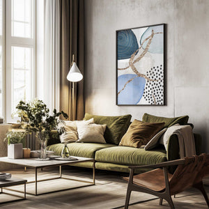 Tablou înramat „Aesthetic Blues-2” de Sally Ann Moss