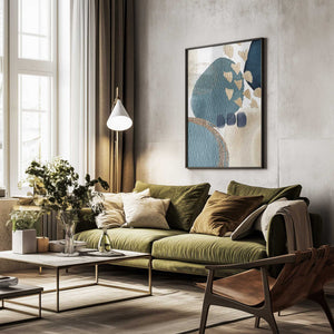 Tablou înramat „Blue Beauty-3” de Sally Ann Moss