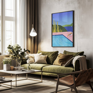 Tablou înramat „Swimming Pool” de longwayhome