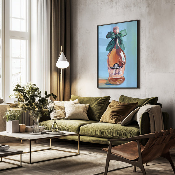 Tablou înramat „Rosé” de Pauline Wegman | Key and Sea Creative