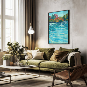 Tablou înramat „Sedona” de Pauline Wegman | Key and Sea Creative