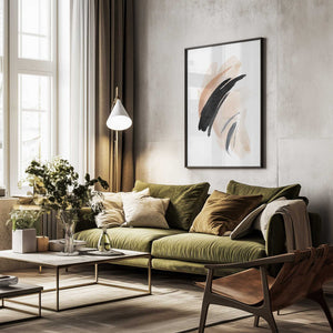 Tablou înramat „Simple Beige-2” de Sally Ann Moss