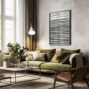 Tablou înramat „Lines” de Dan Hobday