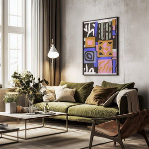 Tablou înramat „Colorful Geometry” de Treechild