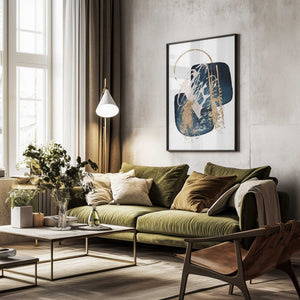 Tablou înramat „Stunning  Blue-2” de Sally Ann Moss