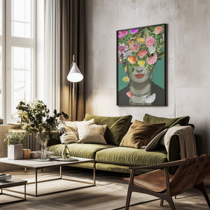 Tablou înramat „Floral Frida” de Frida Floral Studio
