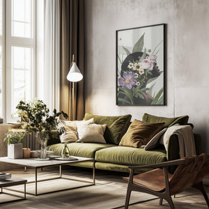 Tablou înramat „Purple flower” de Frida Floral Studio