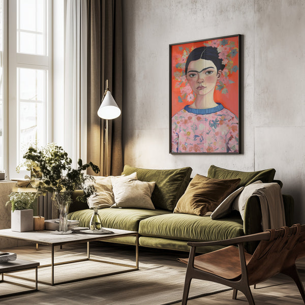 Tablou înramat „Floral Portrait Aura” de Treechild