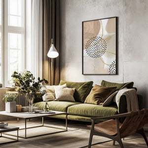 Tablou înramat „Jealous Beige-3” de Sally Ann Moss