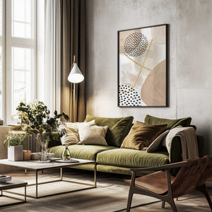 Tablou înramat „Jealous Beige-1” de Sally Ann Moss