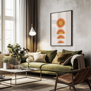 Tablou înramat „Sunset Echoes” de THE MIUUS STUDIO