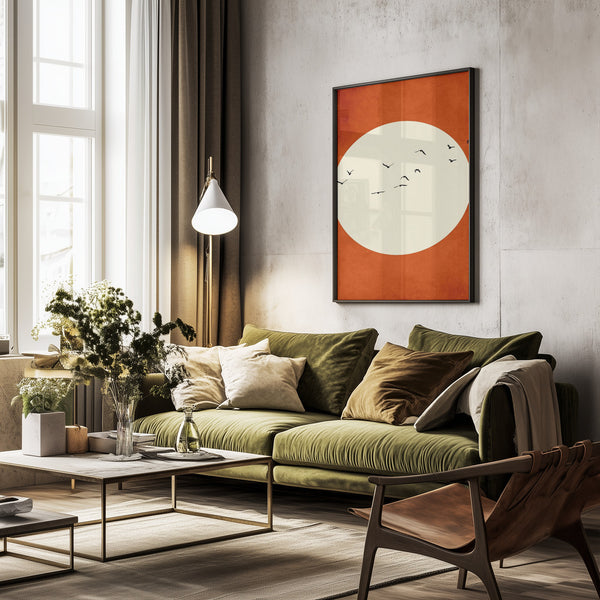 Tablou înramat „Warming Feelings” de Kubistika