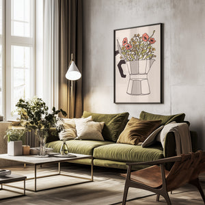 Tablou înramat „Moka Flowers” de Florent Bodart