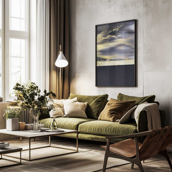 Tablou înramat „Gold Noir 2” de Alyson Storms