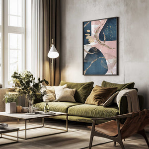 Tablou înramat „Fabulously Navy -1” de Sally Ann Moss
