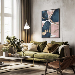 Tablou înramat „Fabulously  Navy -2” de Sally Ann Moss