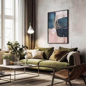 Tablou înramat „Fabulously Navy-3” de Sally Ann Moss