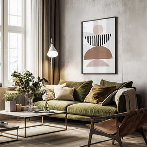 Tablou înramat „Geometric Abstract Art” de Melloi Art Prints