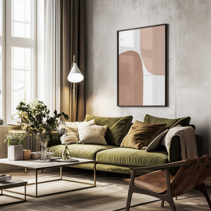 Tablou înramat „Earth Tone Painting” de Melloi Art Prints