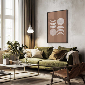 Tablou înramat „Moon Phase No.3” de Melloi Art Prints