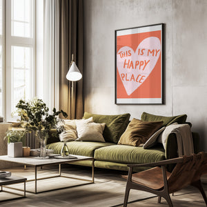 Tablou înramat „Happy Heart Message” de Athene Fritsch
