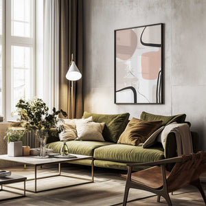 Tablou înramat „Smooth Shape 2” de Sally Ann Moss