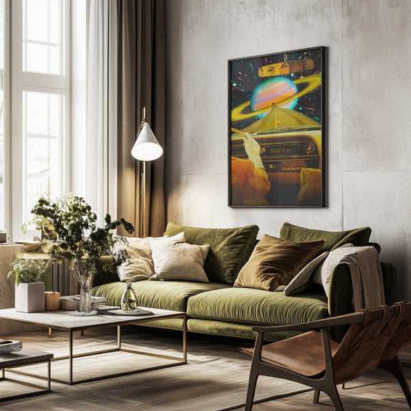 Tablou înramat „Saturn Commute” de Taudalpoi