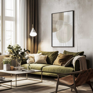 Tablou înramat „Abstract Earth Tones” de Melloi Art Prints
