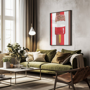 Tablou înramat „Fab Stripes” de Alice Straker