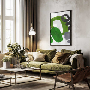Tablou înramat „Midcentury Olive” de Ejaaz Haniff