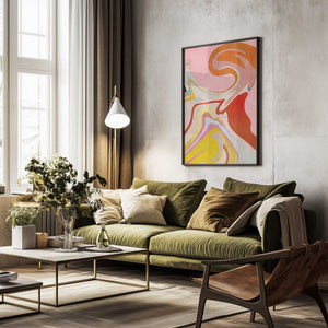 Tablou înramat „Organic Bauhaus Waved2” de Ana Rut Bre