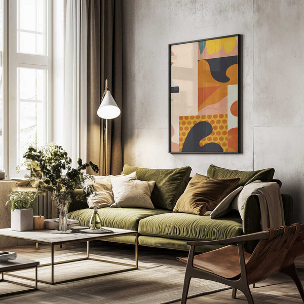 Tablou înramat „Playing Around Shapes 5” de Ana Rut Bre