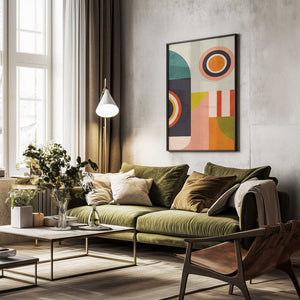 Tablou înramat „Playing Around Shapes 2” de Ana Rut Bre