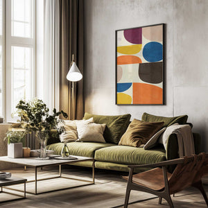 Tablou înramat „Vivid Bauhaus” de Ana Rut Bre