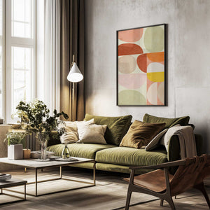 Tablou înramat „Pastel Geometry” de Ana Rut Bre