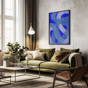 Tablou înramat „Cobalt II” de Studio Palette