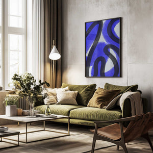 Tablou înramat „Cobalt I” de Studio Palette