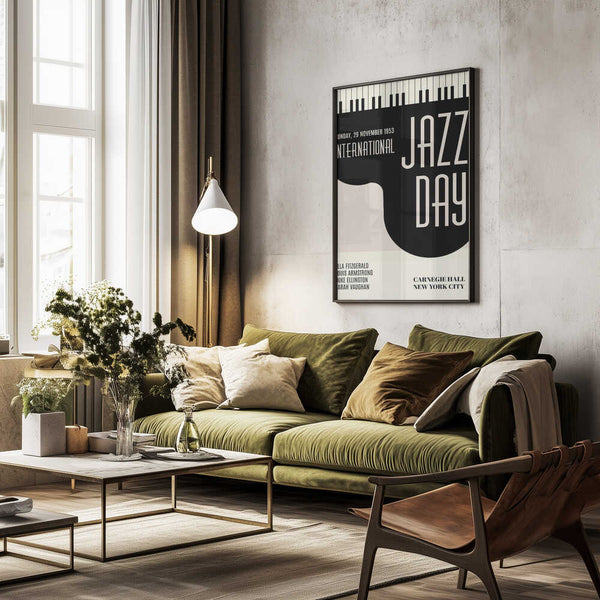 Tablou înramat „Jazzy Days” de Kubistika