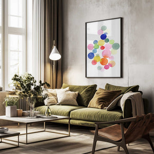 Tablou înramat „Bubbles” de Louise van Terheijden