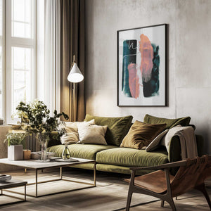 Tablou înramat „Abstract Brush Strokes 3x A1” de Mareike Böhmer