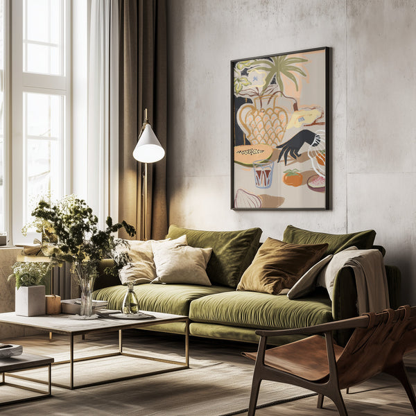 Tablou înramat „Fruitful Spread” de Arty Guava