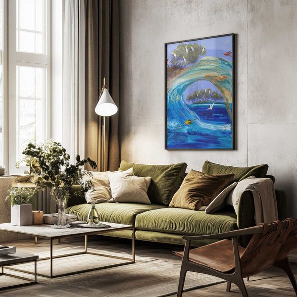 Tablou înramat „Flowing with you” de Adam Bogusz