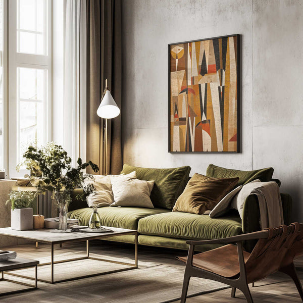 Tablou înramat „Geometric Harmony” de Treechild