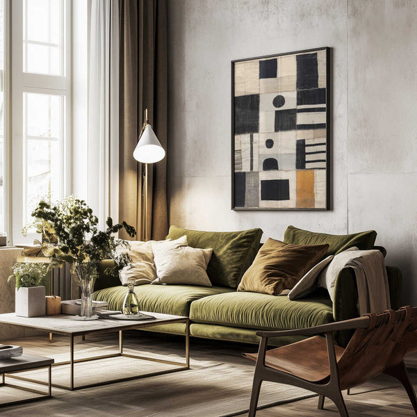 Tablou înramat „Patchwork Symphony” de Treechild