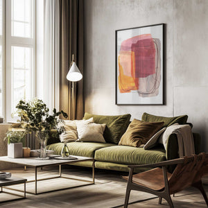 Tablou înramat „Abstract Brush Strokes 51” de Mareike Böhmer