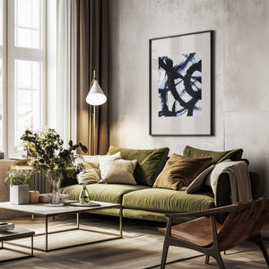 Tablou înramat „Abstract Brush Strokes 98” de Mareike Böhmer