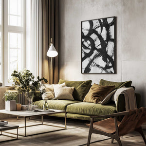 Tablou înramat „Abstract Brush Strokes 98X” de Mareike Böhmer