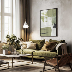 Tablou înramat „Green Dream 2” de Sally Ann Moss