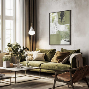 Tablou înramat „Green Dream 1” de Sally Ann Moss
