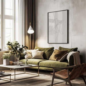 Tablou înramat „Brown Abstract” de Oju Design